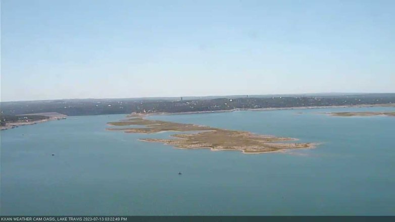 Lake Travis webcam, July 13, 2023 3:25 PM CT