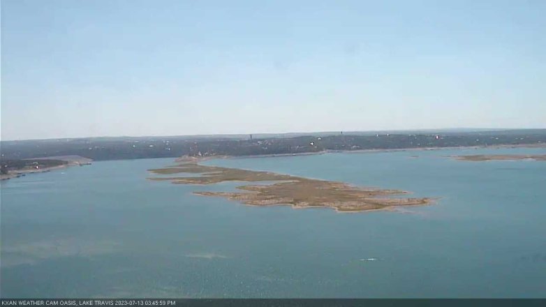 Lake Travis webcam, July 13, 2023 3:45 PM CT