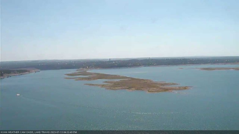 Lake Travis webcam, July 13, 2023 4:25 PM CT