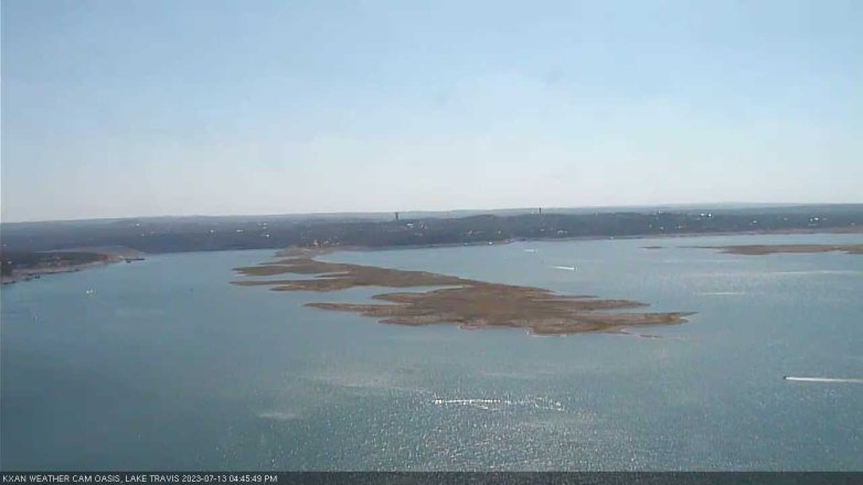 Lake Travis webcam, July 13, 2023 4:45 PM CT