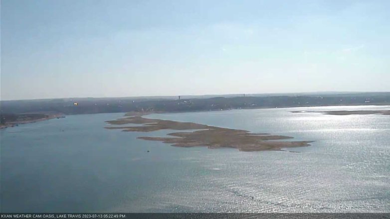 Lake Travis webcam, July 13, 2023 5:25 PM CT