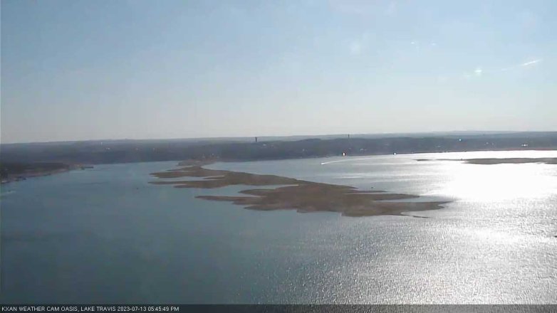Lake Travis webcam, July 13, 2023 5:45 PM CT