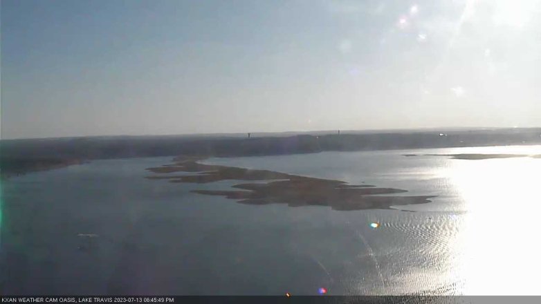 Lake Travis webcam, July 13, 2023 6:45 PM CT
