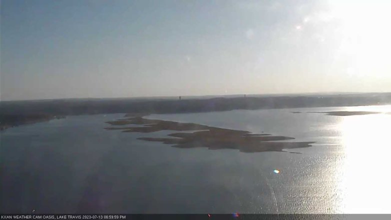 Lake Travis webcam, July 13, 2023 7:00 PM CT