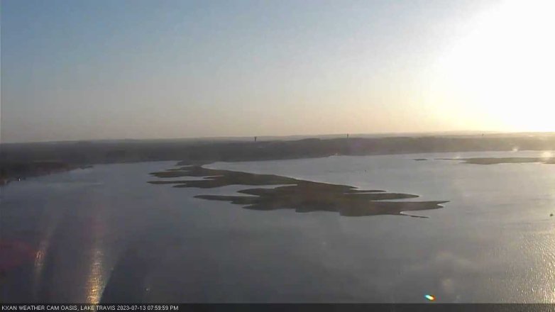Lake Travis webcam, July 13, 2023 8:00 PM CT