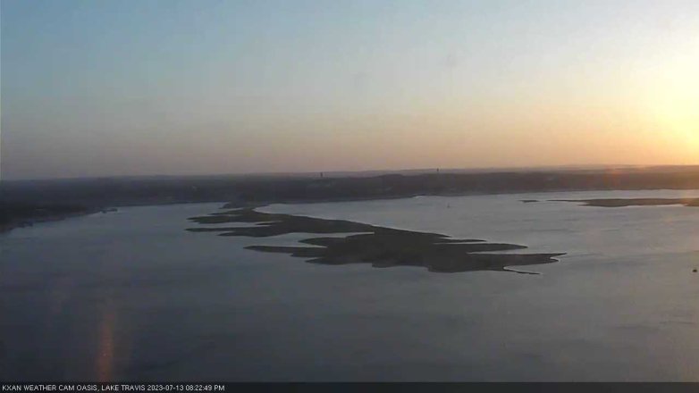 Lake Travis webcam, July 13, 2023 8:25 PM CT