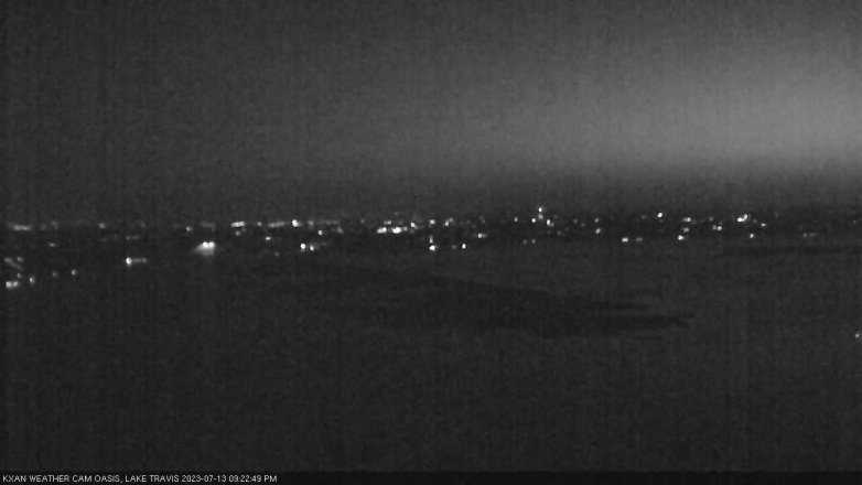 Lake Travis webcam, July 13, 2023 9:25 PM CT