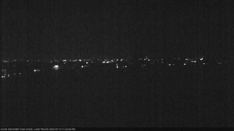 Lake Travis webcam, July 13, 2023 11:25 PM CT