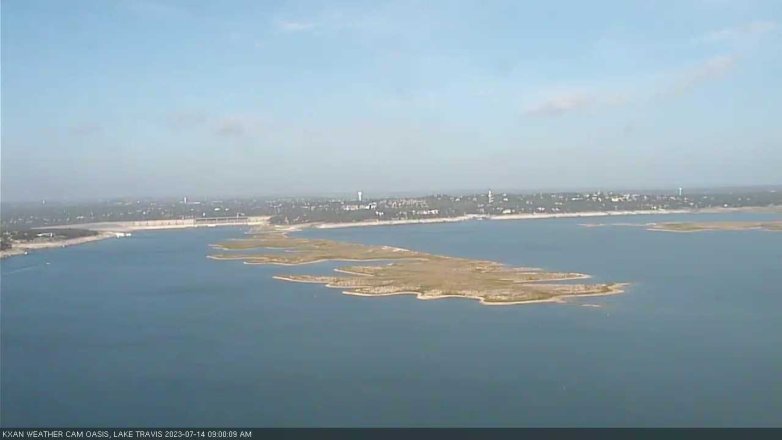 Lake Travis webcam, July 14, 2023 9:00 AM CT