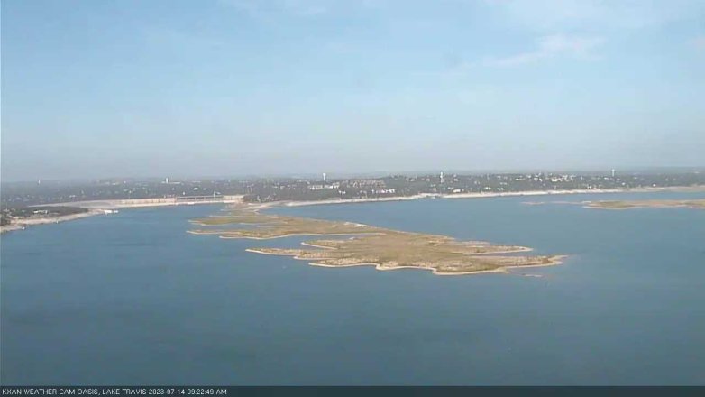 Lake Travis webcam, July 14, 2023 9:25 AM CT