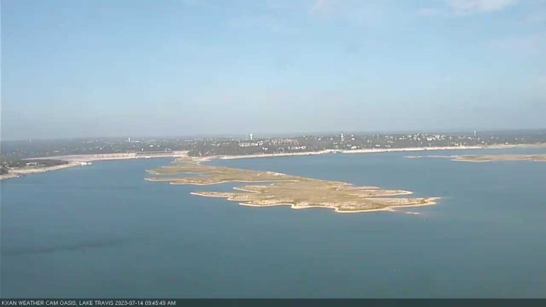 Lake Travis webcam, July 14, 2023 9:45 AM CT