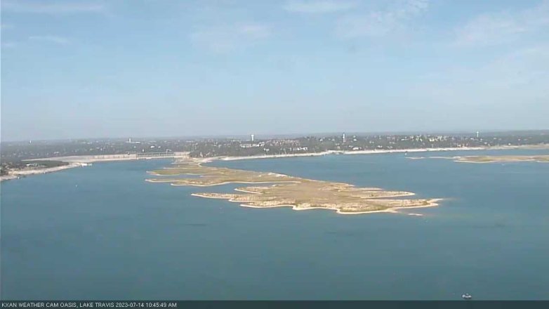 Lake Travis webcam, July 14, 2023 10:45 AM CT