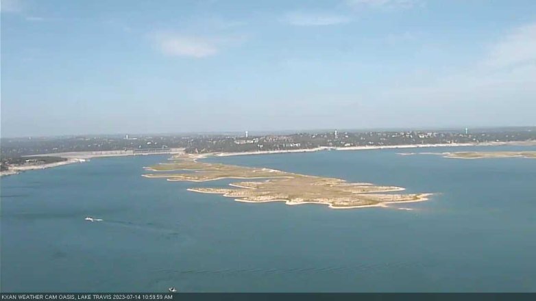 Lake Travis webcam, July 14, 2023 11:00 AM CT
