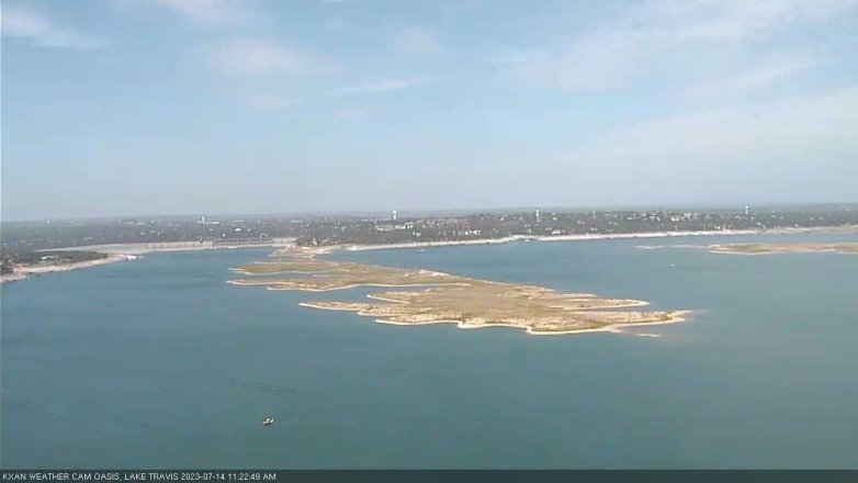 Lake Travis webcam, July 14, 2023 11:25 AM CT
