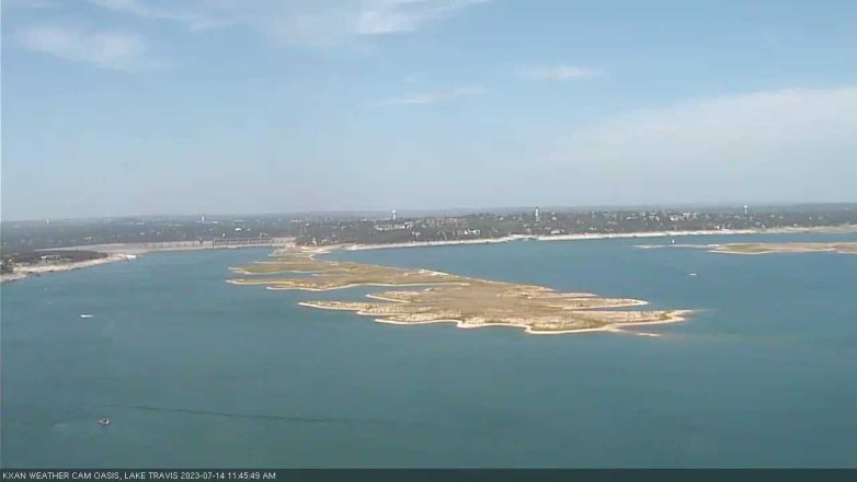 Lake Travis webcam, July 14, 2023 11:45 AM CT