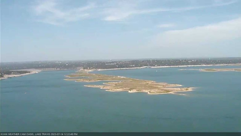 Lake Travis webcam, July 14, 2023 12:25 PM CT