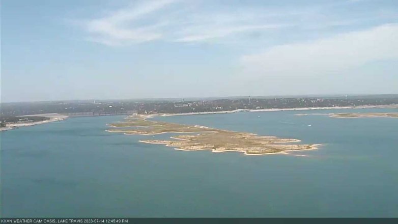 Lake Travis webcam, July 14, 2023 12:45 PM CT