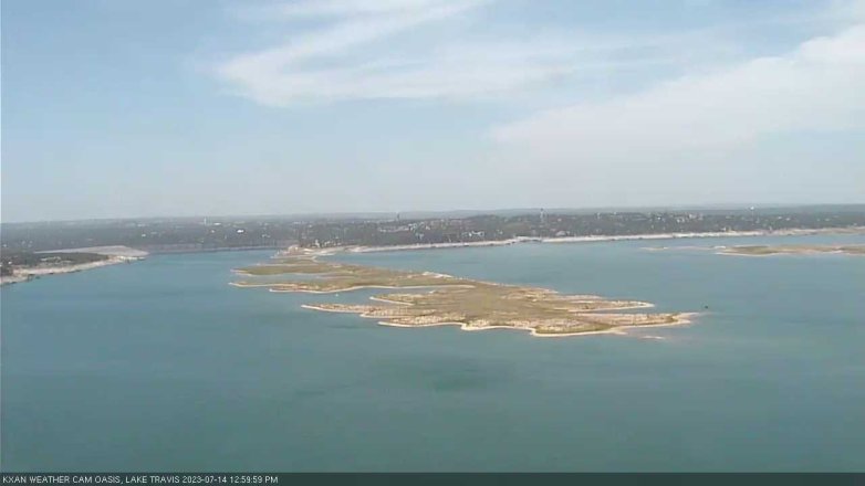 Lake Travis webcam, July 14, 2023 1:00 PM CT