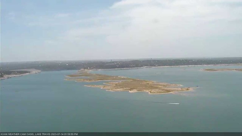 Lake Travis webcam, July 14, 2023 2:00 PM CT