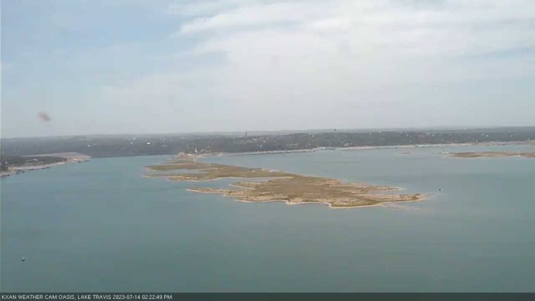 Lake Travis webcam, July 14, 2023 2:25 PM CT