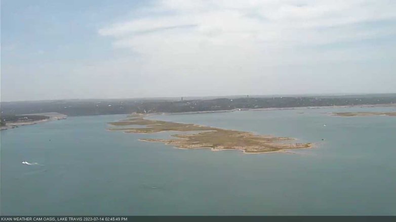 Lake Travis webcam, July 14, 2023 2:45 PM CT