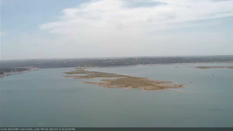 Lake Travis webcam, July 14, 2023 3:25 PM CT