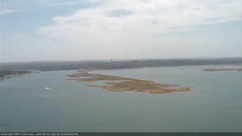 Lake Travis webcam, July 14, 2023 3:45 PM CT