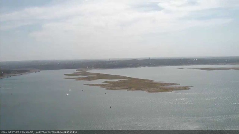 Lake Travis webcam, July 14, 2023 4:45 PM CT