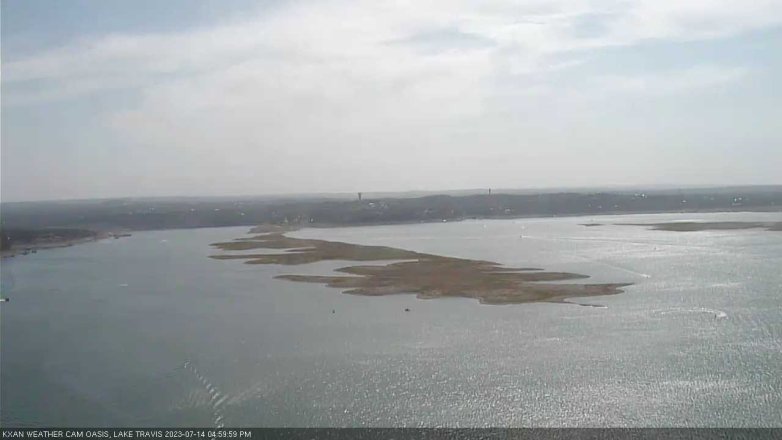 Lake Travis webcam, July 14, 2023 5:00 PM CT