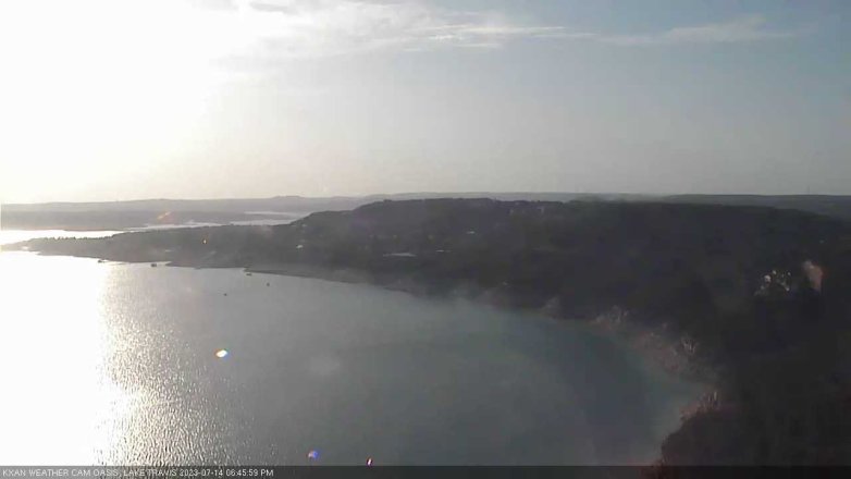 Lake Travis webcam, July 14, 2023 6:45 PM CT