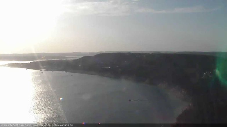 Lake Travis webcam, July 14, 2023 7:00 PM CT