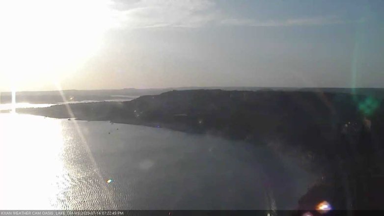 Lake Travis webcam, July 14, 2023 7:25 PM CT