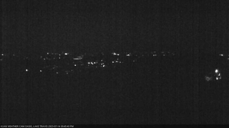 Lake Travis webcam, July 14, 2023 9:45 PM CT
