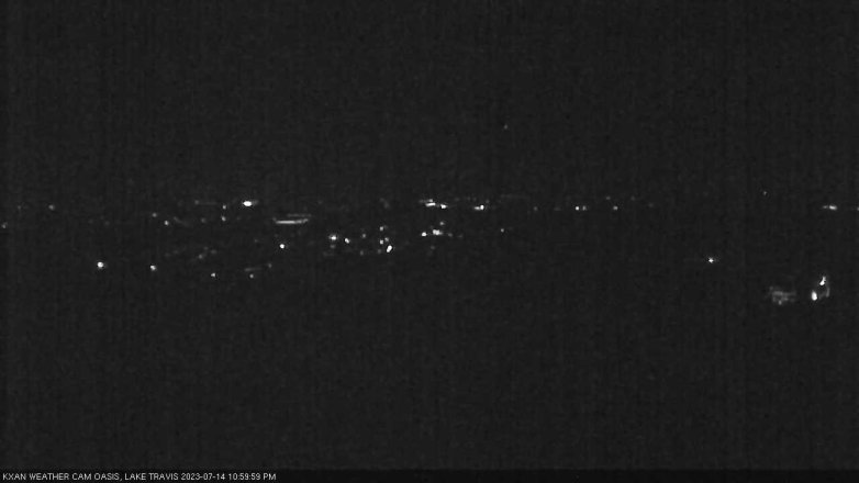 Lake Travis webcam, July 14, 2023 11:00 PM CT