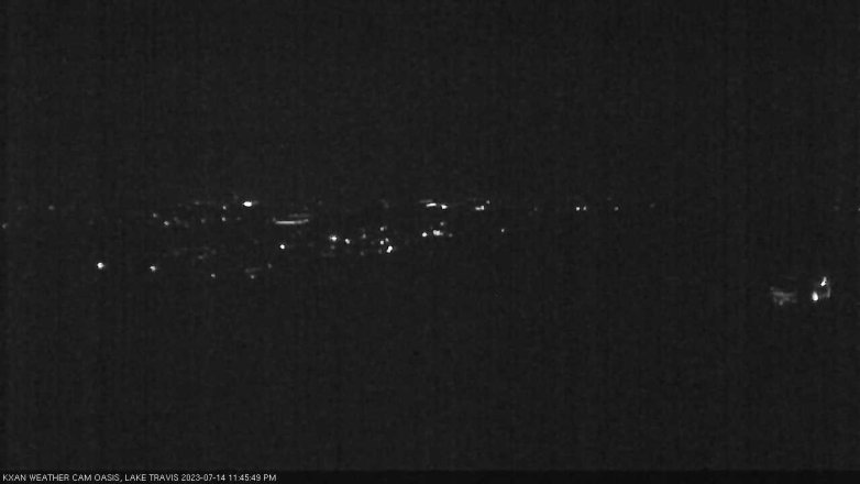 Lake Travis webcam, July 14, 2023 11:45 PM CT
