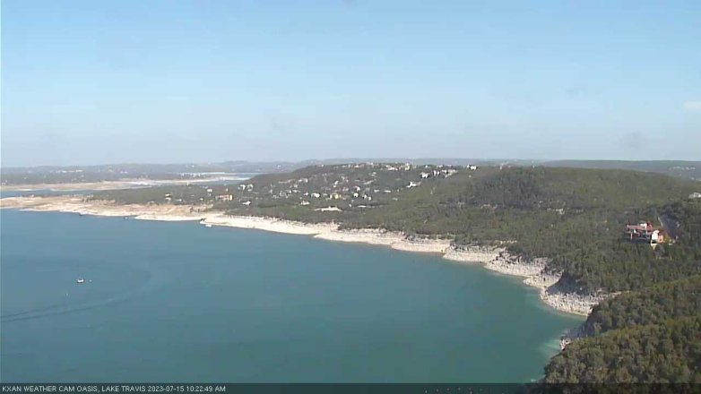Lake Travis webcam, July 15, 2023 10:25 AM CT