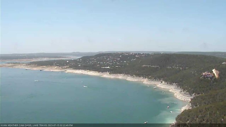 Lake Travis webcam, July 15, 2023 2:25 PM CT