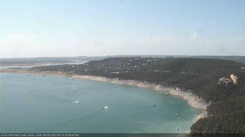 Lake Travis webcam, July 15, 2023 4:00 PM CT