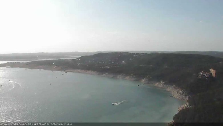 Lake Travis webcam, July 15, 2023 5:45 PM CT