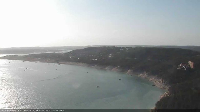 Lake Travis webcam, July 15, 2023 6:00 PM CT