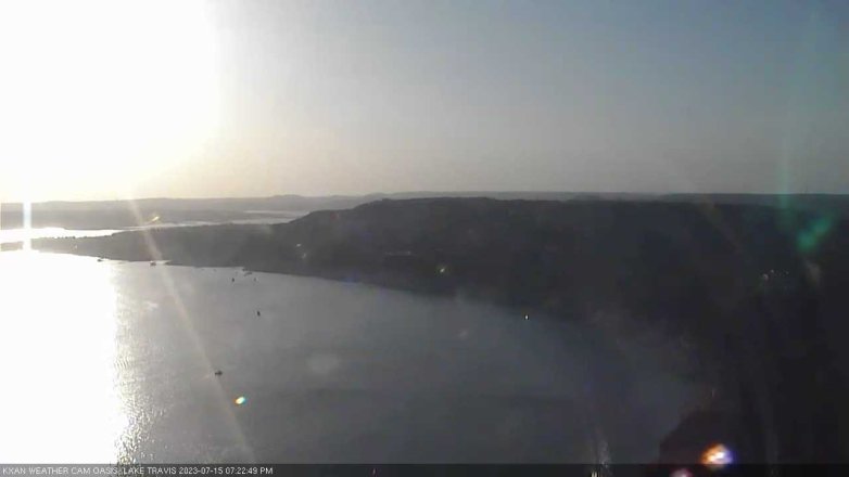 Lake Travis webcam, July 15, 2023 7:25 PM CT