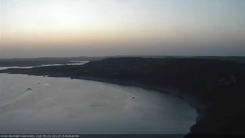 Lake Travis webcam, July 15, 2023 8:45 PM CT