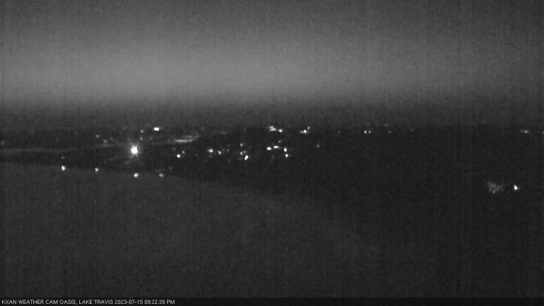 Lake Travis webcam, July 15, 2023 9:25 PM CT
