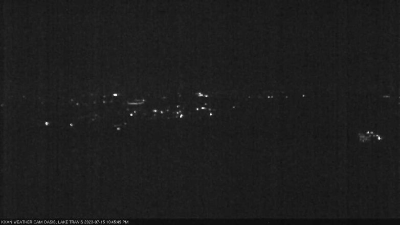 Lake Travis webcam, July 15, 2023 10:45 PM CT