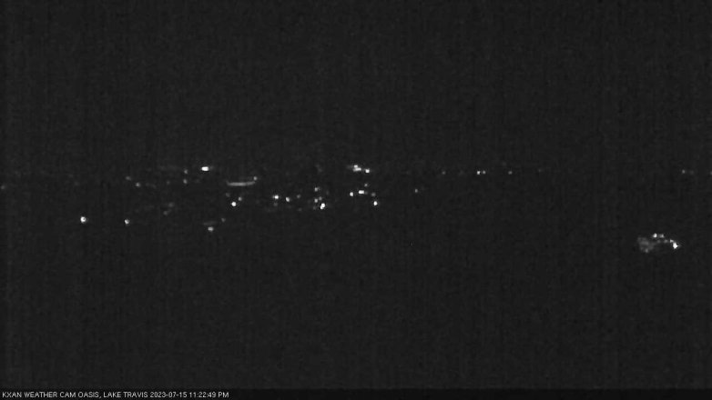 Lake Travis webcam, July 15, 2023 11:25 PM CT