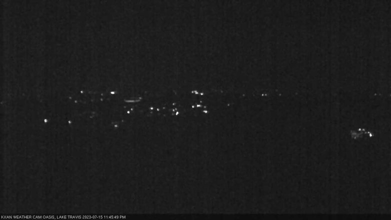 Lake Travis webcam, July 15, 2023 11:45 PM CT