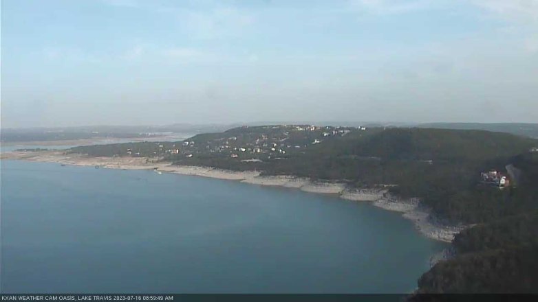 Lake Travis webcam, July 16, 2023 9:00 AM CT