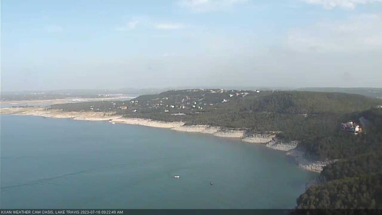 Lake Travis webcam, July 16, 2023 9:25 AM CT