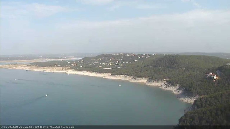 Lake Travis webcam, July 16, 2023 9:45 AM CT