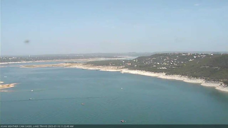 Lake Travis webcam, July 16, 2023 11:25 AM CT